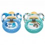 Nuk Biberon Fallco Lateks 0-6m Happy Kids 2 Cope