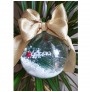 Ornament peme Glob Transparent 3D i Personalizuar