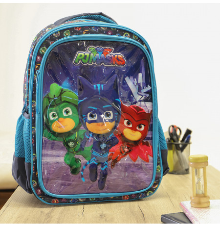 Dks Cante shkolle Must 32x18x43cm me 3 xhepa PJ Masks