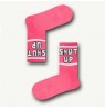 Corape Roze Happy Socks me Shkrim "Shut Up"