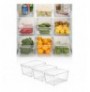 Set organizator Frigorifer (3 Copë) Hermia 728 Transparent