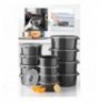 Set organizues (12 Pc) Hermia SILANT12-512 Anthracite