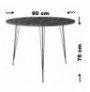 Table Hannah Home Sandalf - Marmo BlackWhite