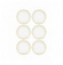 Dessert Plate Set (6 Pieces) Hermia DNR0021 Cream