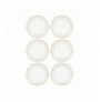 Dessert Plate Set (6 Pieces) Hermia DNR0023 White