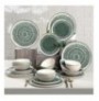 Ceramic Dinner Set (24 Pieces) Hermia TY039124F030AD80M00MAET000 Green Cream