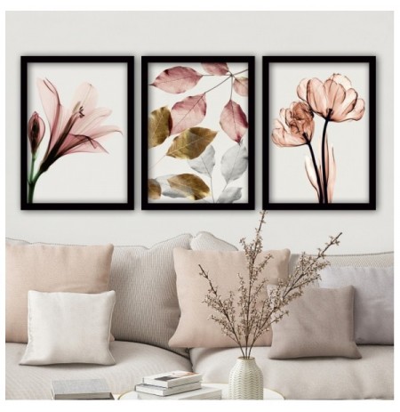 Pikture me kornize (3 Pieces) Wallxpert 3SC194 Multicolor