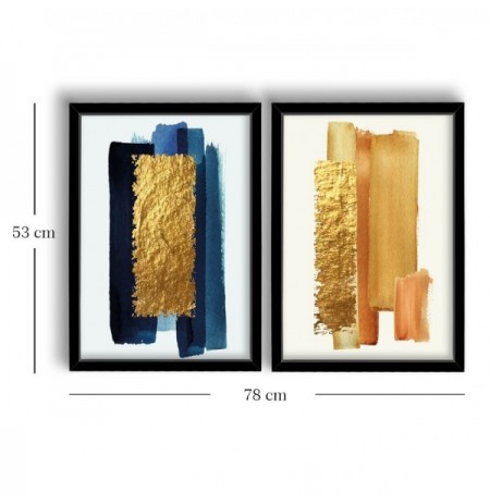 Pikture me kornize MDF (2 Pieces) Wallxpert 2P3853NISCT-016 