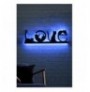 Decorative Led Lighting Wallxpert Cat Love - Blue