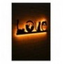 Decorative Led Lighting Wallxpert Cat Love - Yellow