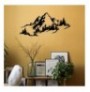 Decorative Metal Wall Accessory Wallxpert Mountain 3 Black