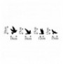 Decorative Metal Wall Accessory Wallxpert Pigeons - 289 Black