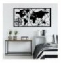 Decorative Metal Wall Accessory Wallxpert World Map Large 2 Black