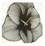 Decorative Metal Wall Clock Wallxpert Azalea Metal Wall Clock - APS039 70 - Black