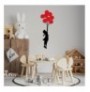 Decorative Metal Wall Accessory Wallxpert Banksy - 11 BlackRed