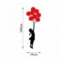 Decorative Metal Wall Accessory Wallxpert Banksy - 11 BlackRed