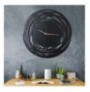 Decorative Metal Wall Clock Wallxpert Lines XL Black