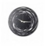 Decorative Metal Wall Clock Wallxpert Lines XL Black