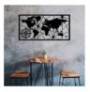 Decorative Metal Wall Accessory Wallxpert World Map Medium 2 Black