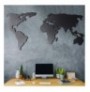 Decorative Metal Wall Accessory Wallxpert World Map Silhouette Black