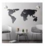 Decorative Metal Wall Accessory Wallxpert World Map Silhouette Black