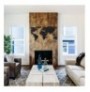 Decorative Metal Wall Accessory Wallxpert World Map Silhouette Black