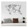 Decorative Metal Wall Accessory Wallxpert World Map Black