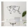 Decorative Metal Wall Accessory Wallxpert World Map Black