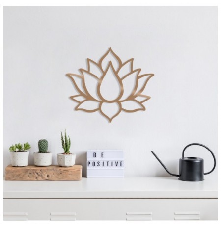 Decorative Metal Wall Accessory Wallxpert Lotus Flower 1 - Copper