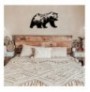 Decorative Metal Wall Accessory Wallxpert Landscape Bear Metal Wall Art - APT626 Black