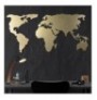 Decorative Metal Wall Accessory Wallxpert World Map Silhouette - Gold