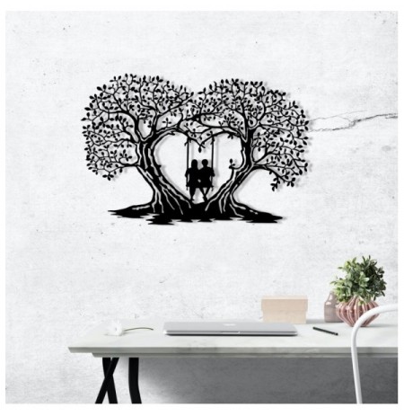 Decorative Metal Wall Accessory Wallxpert Love Black