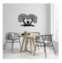 Decorative Metal Wall Accessory Wallxpert Love Black