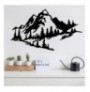 Decorative Metal Wall Accessory Wallxpert Mountain 2 Black