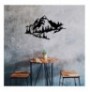 Decorative Metal Wall Accessory Wallxpert Mountain 2 Black