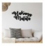 Decorative Metal Wall Accessory Wallxpert Hakuna Matata Black