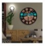 Decorative MDF Clock Wallxpert 5050MS-092 Multicolor