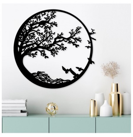 Decorative Metal Wall Accessory Wallxpert Night Black