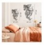 Decorative Metal Wall Accessory Wallxpert Metal Horse Line Art - APT724 Black