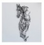 Decorative Metal Wall Accessory Wallxpert Metal Horse Line Art - APT724 Black