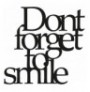 Decorative Metal Wall Accessory Wallxpert Dont Forget To Smile Black