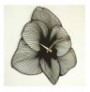 Decorative Metal Wall Clock Wallxpert Azalea Metal Wall Clock - APS039 49 - Black