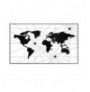 Decorative Metal Wall Accessory Wallxpert World Map 16 Black