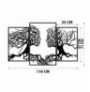 Decorative Metal Wall Accessory Wallxpert Love Tree Black