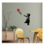 Decorative Metal Wall Accessory Wallxpert Banksy - 13 BlackRed