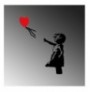 Decorative Metal Wall Accessory Wallxpert Banksy - 13 BlackRed