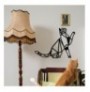 Decorative Metal Wall Accessory Wallxpert Cat Metal Decor Black