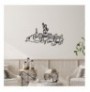 Decorative Metal Wall Accessory Wallxpert Newyork Black