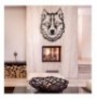 Decorative Metal Wall Accessory Wallxpert Wolf v11 Black