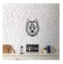 Decorative Metal Wall Accessory Wallxpert Wolf v11 Black